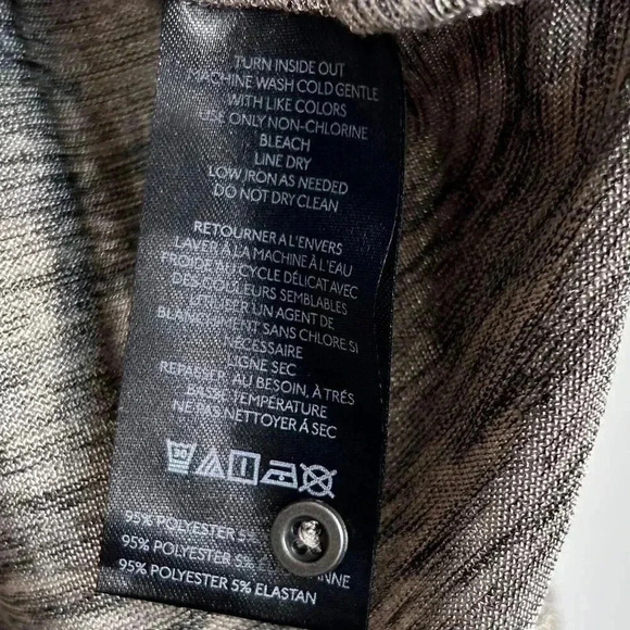 Pilcro Andie Ribbed Henley Metallic Top Size XL Shimmer Shine Edition - Picture 5 of 7